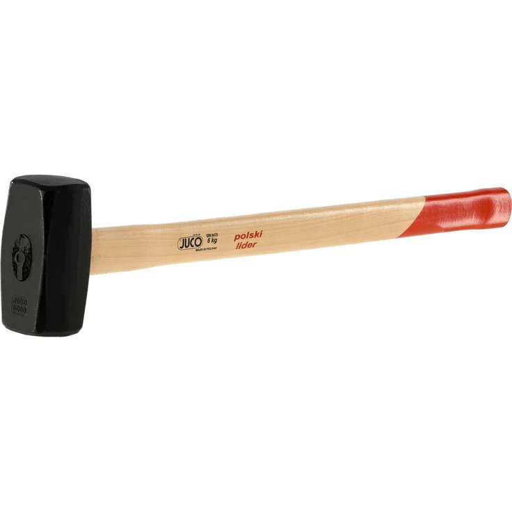 TRIZERATOP TRIZERATOP Hammer Vorschlaghammer 6kg, Steinmetzhammer nach DIN 6475 mit hochwertigem Schmiedestahl und Holzstiel