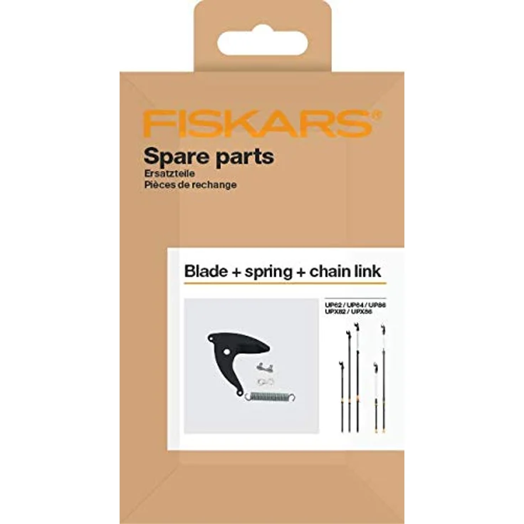 Original Ersatzteil-Set für Fiskars Bypass Schneidgiraffe UPX82, UPX86, UP82, UP84, UP86, Mit Klinge, Feder und Kettenglied, Schwarz, 1026293 – Bild 4