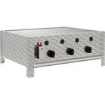 BBQ-Toro Gasgrill BBQ-Toro Edelstahl Gastrobräter, 3-flammig, mit Gr