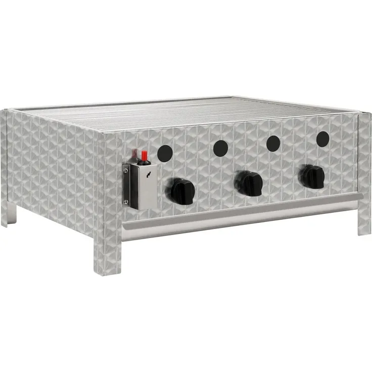 BBQ-Toro Gasgrill BBQ-Toro Edelstahl Gastrobräter, 3-flammig, mit Gr