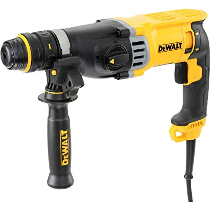 DeWalt SDS-Plus Kombibohrhammer- Schlagbohrmaschine (900 Watt, max. Bohrleistung (Beton) 26 mm, Schnellwechsel-Bohrfutter, Drehstopp für Meißelarbeiten, Sicherheitskupplung) D25144K – Bild 2
