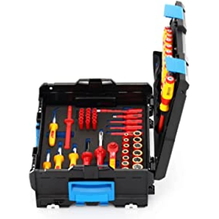 Gedore Werkzeugkoffer VDE-Werkzeugsortiment Hybrid, 53 Teile für Elektrofahrzeuge, EN 60900 isoliert, kompatibel mit Sortimo L-BOXX 136 – Bild 2