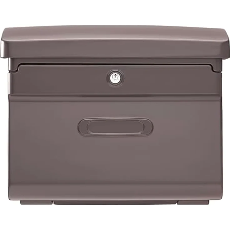 BURG-WÄCHTER Briefkasten in Matt-Optik, A4 Einwurf-Format, Kunststoff, Bremen 885 BR, Braun – Bild 3