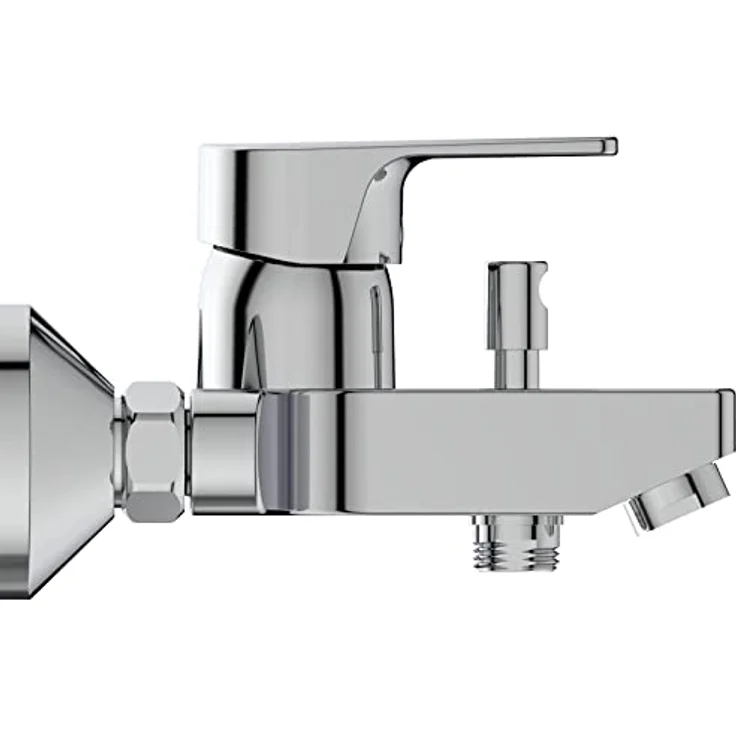 Ideal Standard Cerafine D, Badearmatur Aufputz Chrom mit firmaFlow Kartusche und Heißwassertemperaturbegrenzer – Bild 2