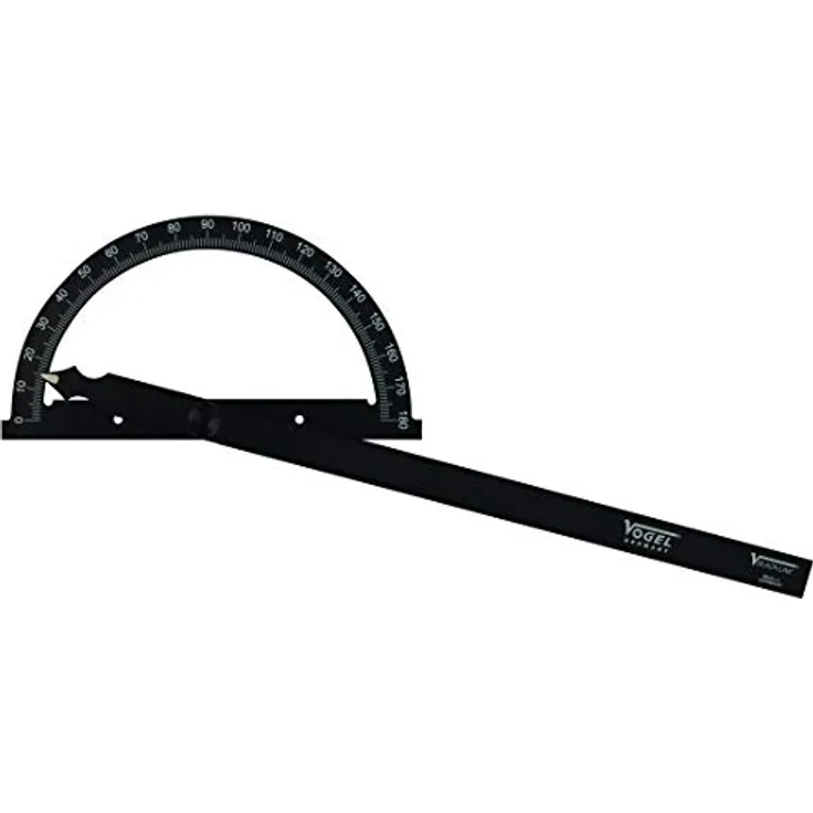 Vogel Germany Gradmesser Messbereich 0 Ð 180° Bogen ø 200 mm Schienenlänge 300mm