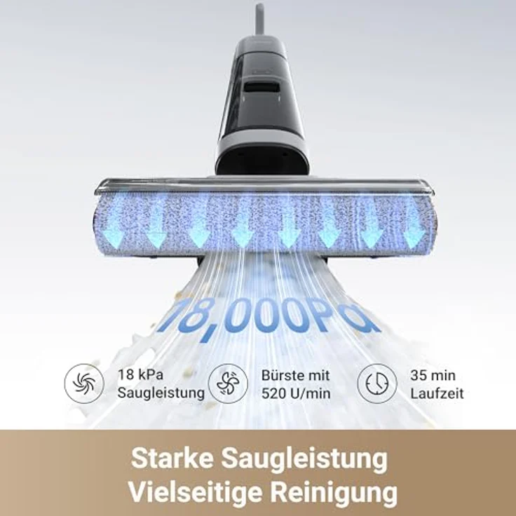 Dreame Nass-Trocken-Akkusauger H14, 400 W, beutellos, 18.000 Pa Saugkraft, 125.000 U/min Motor - Preisvergleich – Bild 6