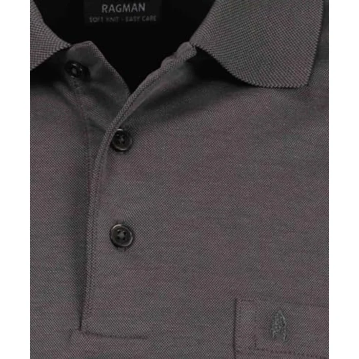 RAGMAN Langarm-Poloshirt, Klassiker mit Polokragen, 3-Knopfleiste und Logo-Stickerei, Softknit-Qualität, viele Farben – Bild 5