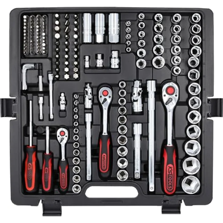 KS Tools Bit- und Steckschlüsselset, 216-teiliges Werkzeugset in Koffer, Chromeplus – Bild 5