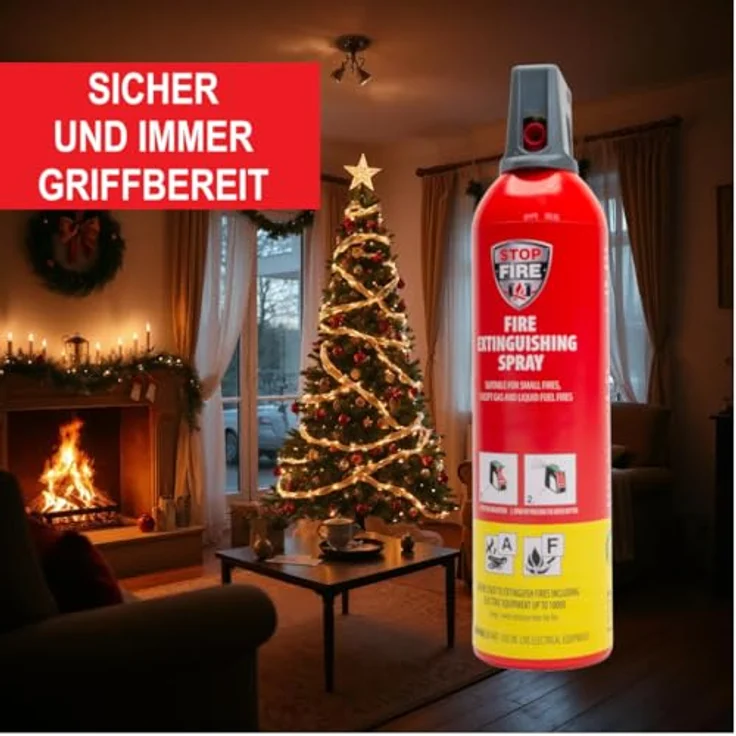 IWH STOPFIRE Feuerlöschspray, 750ml, wiederverwendbar, für Brandklasse 5A/5F, Fluorine/PFAS frei, ideal für Haus und Auto, 6x750ml Set – Bild 2