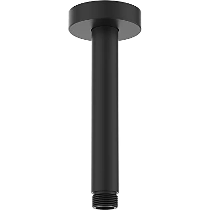 Ideal Standard Kopfbrauseanschluss Idealrain 150 mm, Schwarz matt, kratzfest und unempfindlich gegen Feuchtigkeit – Bild 1