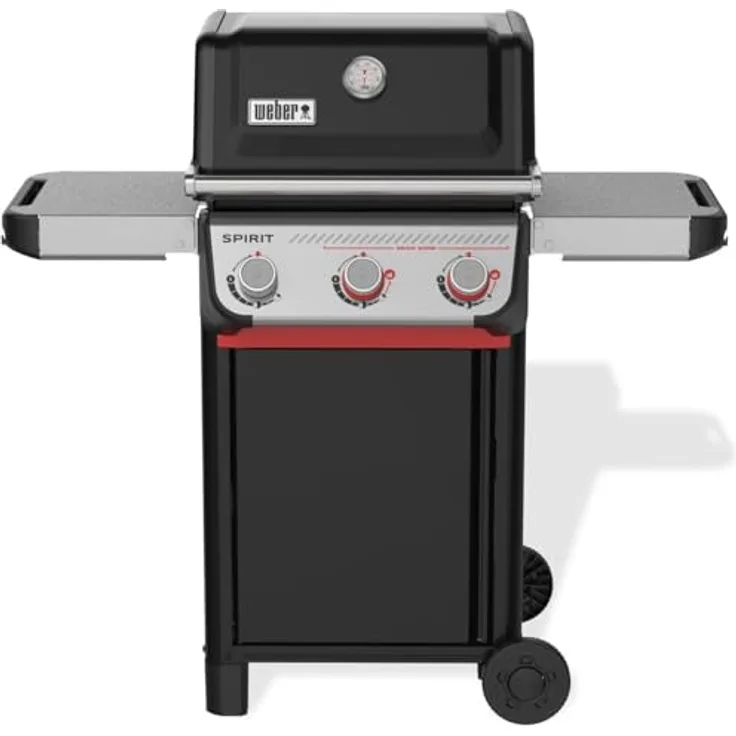 Weber Gasgrill Spirit E-325 GBS, 3 Brenner mit 9,1 kW, Grillfläche 52 x 44 cm, Edelstahl, abklappbare Seitentische