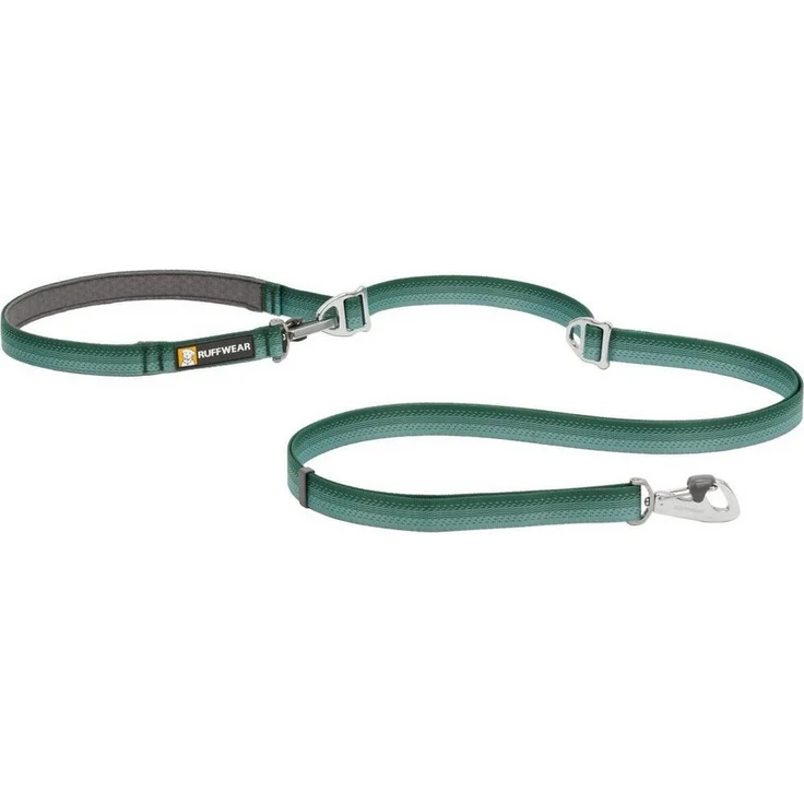 Ruffwear Hundeleine Switchbak Leash River Rock Green - Längenverstellbare Leine mit V-Ringen – Bild 1