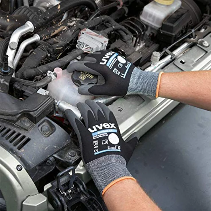 Uvex 60070 9 PHYNOMIC XG Sicherheit Handschuh, Größe: 9, Schwarz - Preisvergleich – Bild 5