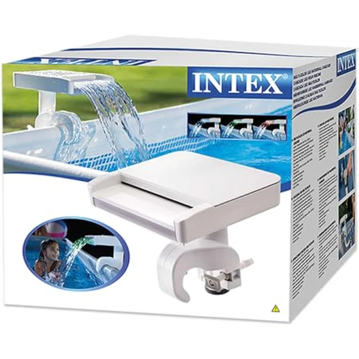 Intex 28090 Springbrunnen Multi-Color LED Wasserfall Becken Sprayer Cascade Pool – Bild 8