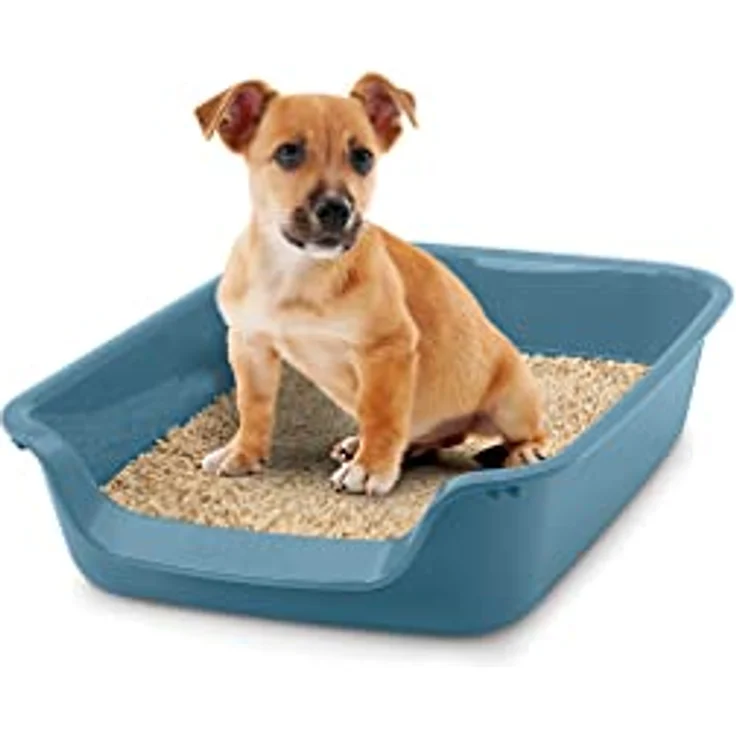 Nobby Katzentoilette Junior steinblau, ideal für ältere Katzen und Welpen – Bild 5