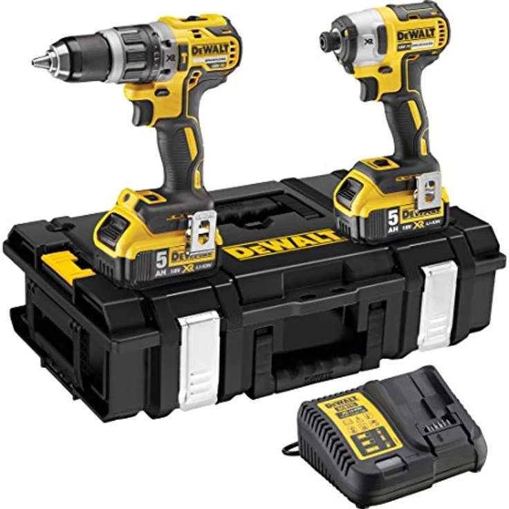 Dewalt DEWPDCK266P2 DEWDCK266P2 DCK266P2 XR Brushless Twin Pack 18V 2 x 5.0Ah Li-Ion Yellow 18 V – Bild 2