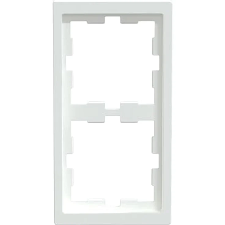 Merten Abdeckrahmen D-Life 2-fach, Lotosweiß, IP20, Thermoplast brillant – Bild 2