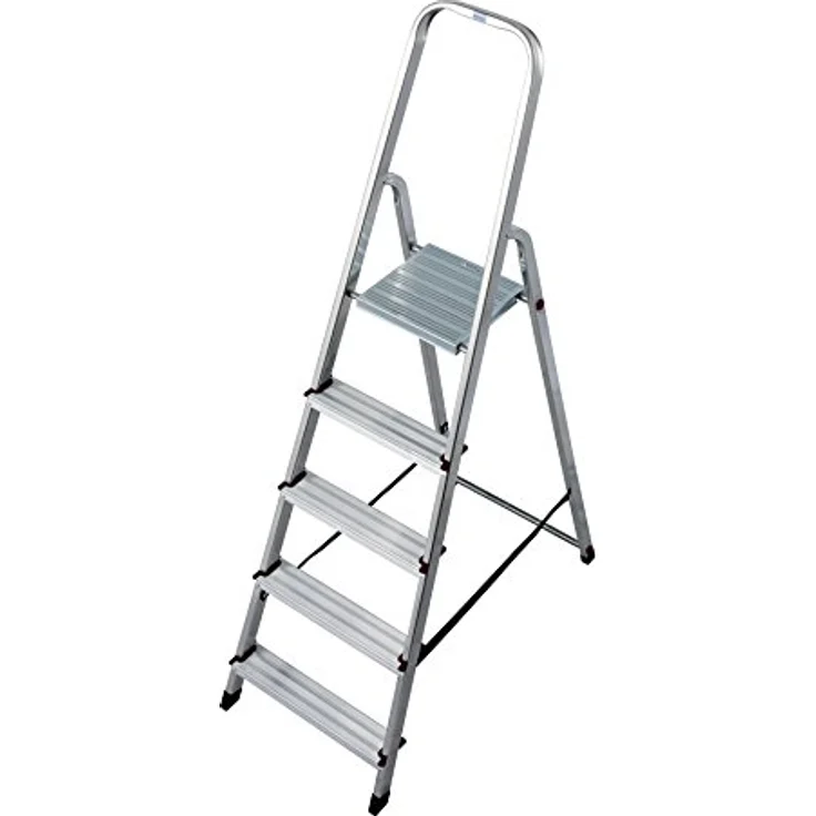 Aluminium Stufen-Stehleiter Arbeitshöhe (max.): 3.00 m Krause 000729 Silber 4.3 kg Silber – Bild 2
