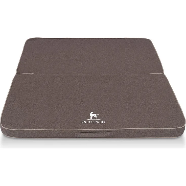 Knuffelwuff Hundematte Faltbare Reisematte Tacoma, Orthopädisch, Velours-Oberfläche, Blau