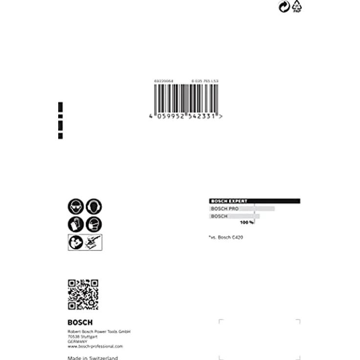 Expert C470 Schleifpapier mit 6 Löchern für Schwingschleifer, 115 x 107 mm, G 240, 10-tlg. - Preisvergleich – Bild 4