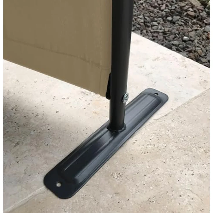QUICK STAR Paravent 6-teilig, 340x165cm Beige - Blickdichter, wetterfester Raumteiler für Garten & Balkon, faltbar – Bild 5