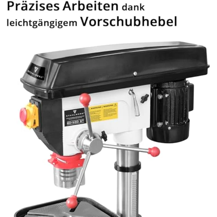 STAHLWERK Säulenbohrmaschine BD-550 ST, 550 W, Bohrdurchmesser Ø 3-16 mm, 200-2.800 U/min, präziser Bohrtisch, stabiler Metallfuß – Bild 4