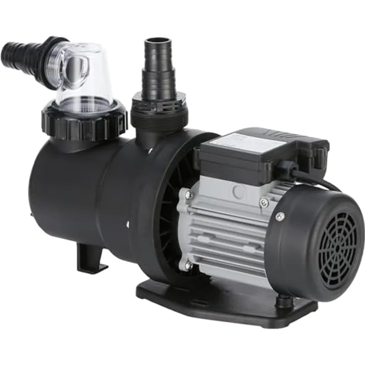 Gre Filterpumpe 2024, Metall, 17.5x26.5x40.75 cm, Schwarz, für Pools und Wasserspaß