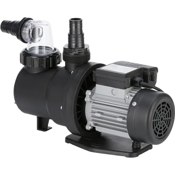 Gre Filterpumpe 2024, Metall, 17.5x26.5x40.75 cm, Schwarz, für Pools und Wasserspaß – Bild 1