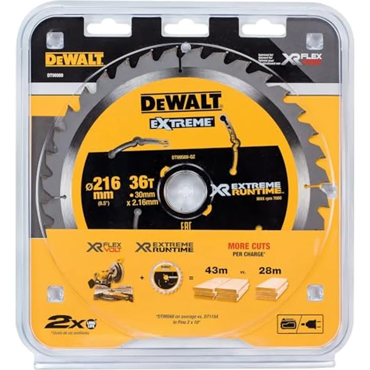 Dewalt XR Extreme Runtime Kreissaegeblatt statisch, 1 Stück, 216-30 mm 36 WZ-FZ, DT99569-QZ – Bild 3