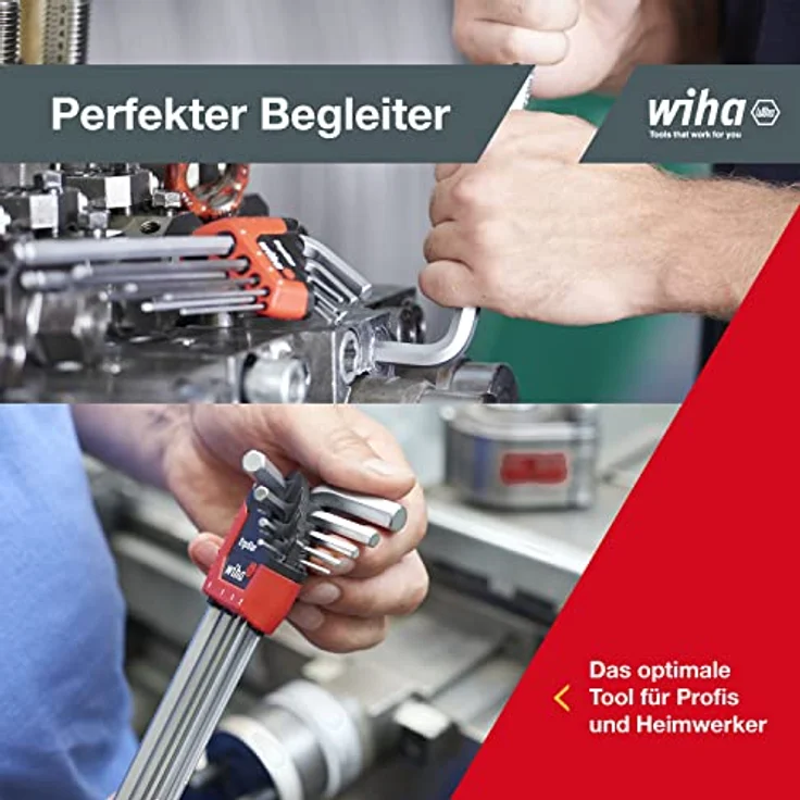 Wiha Stiftschlüssel Set im ErgoStar Halter (369RH9), Innensechskant Schlüssel Set – Bild 6