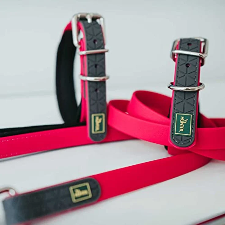 HUNTER CONVENIENCE COMFORT Hundehalsband, Kunststoffmaterial, Neopren, 65 L-XL, himbeer – Bild 3