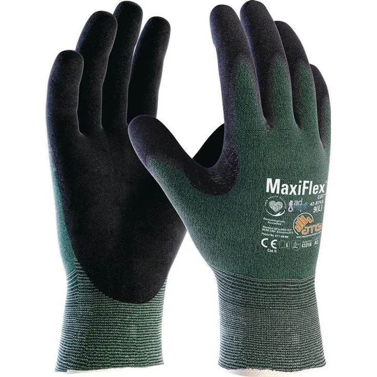 ATG Hand Care MaxiFlex® Cut™ AD-APT® 42-8743, Schnittschutzhandschuhe Gr. 8, grün, EN 388 PSA II, nitrilbeschichtet, atmungsaktiv, mittlere Schnittfestigkeit