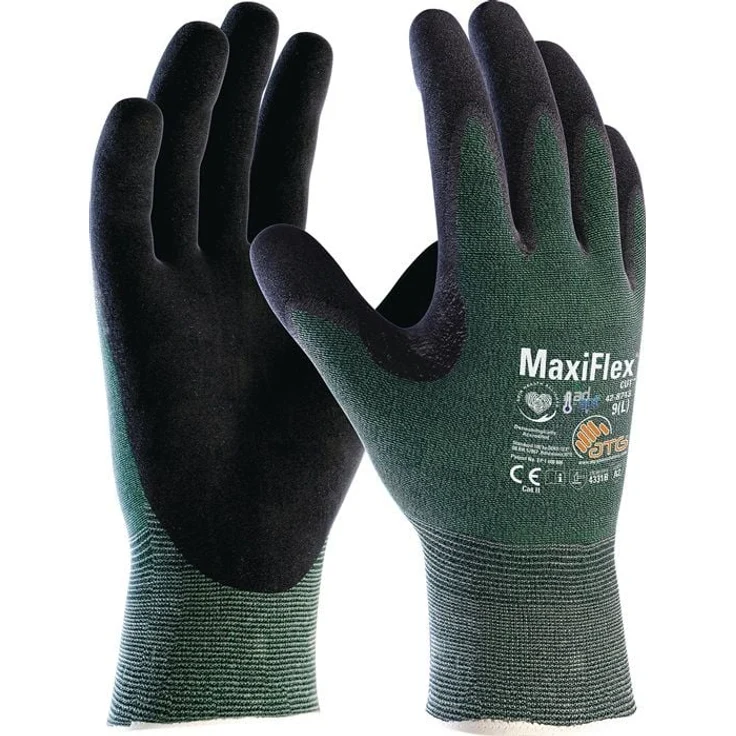 ATG Hand Care MaxiFlex® Cut™ AD-APT® 42-8743, Schnittschutzhandschuhe Gr. 8, grün, EN 388 PSA II, nitrilbeschichtet, atmungsaktiv, mittlere Schnittfestigkeit