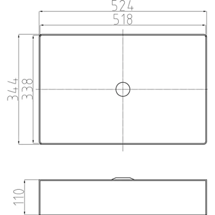 BERNSTEIN® Handwaschbecken Aufsatzwaschbecken NT12 aus hochwertigem Edelstahl, Gäste-Waschbecken in Gunmetal – Bild 4