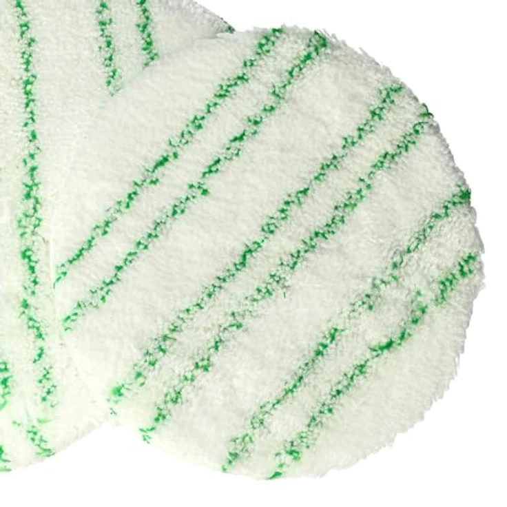 Vhbw Polierpad-Set für Kärcher FP 303, 6x Polierscheiben für Laminat, Durchmesser 12,5 cm, weiß/grün, waschbar bis 60°C – Bild 5