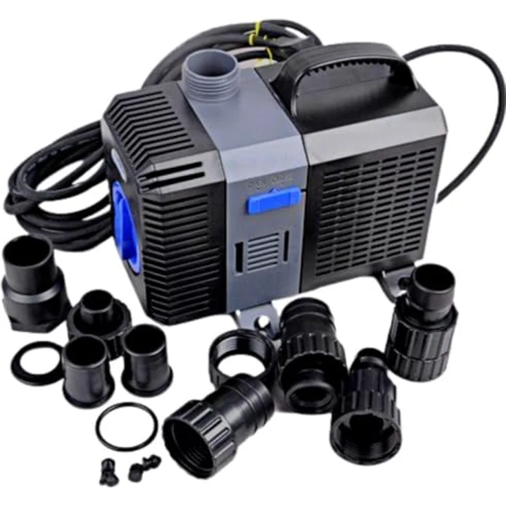 Aquaristikwelt24 CTP-3800 Aquarium & Teichpumpe, 20 Watt Motor, 3600 l/h, stufenlos regelbar, für Schmutzpartikel bis 6 mm – Bild 3