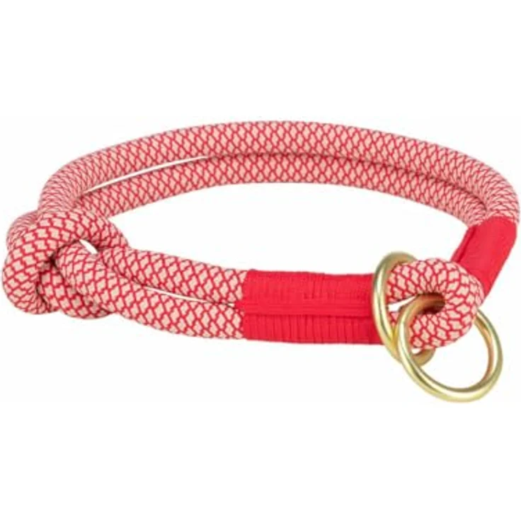 Trixie Hundetrainingshalsband aus weichem Seil, cremefarben, Größe S, 35 cm – Bild 1