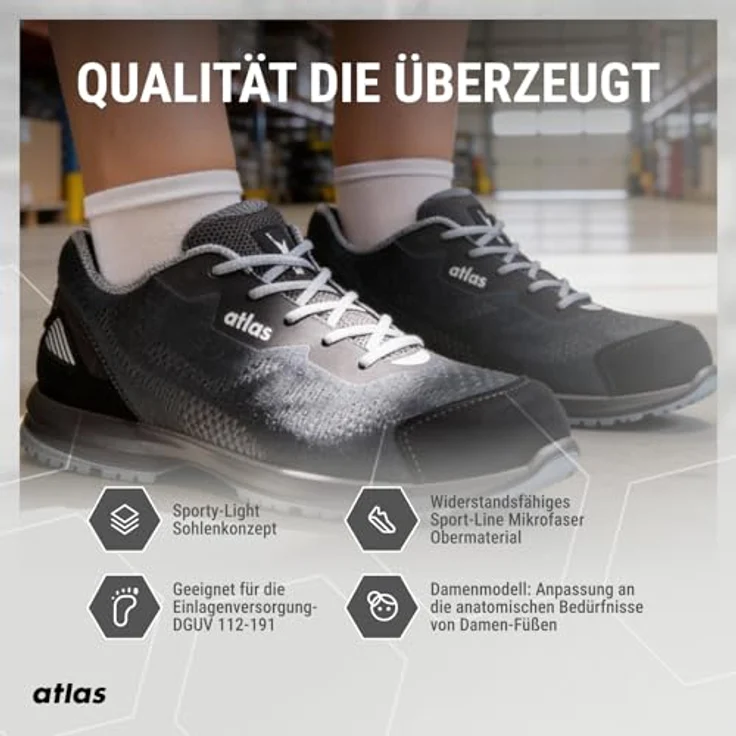 Atlas Schuhe 87900 Atlas GX 240 ESD S1 Arbeitsschuh, sportlicher Sicherheitsschuh für Damen, blau – Bild 6
