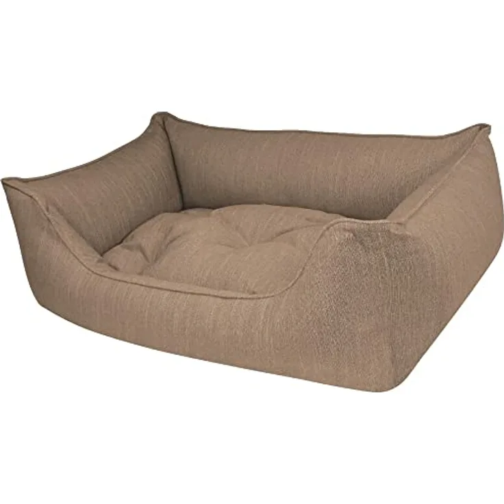 Dandy Dog Hundebett Dog Taupe XL - abziehbarer & waschbarer Bezug/Füllung, gelenkschonend, robust, Made in Germany