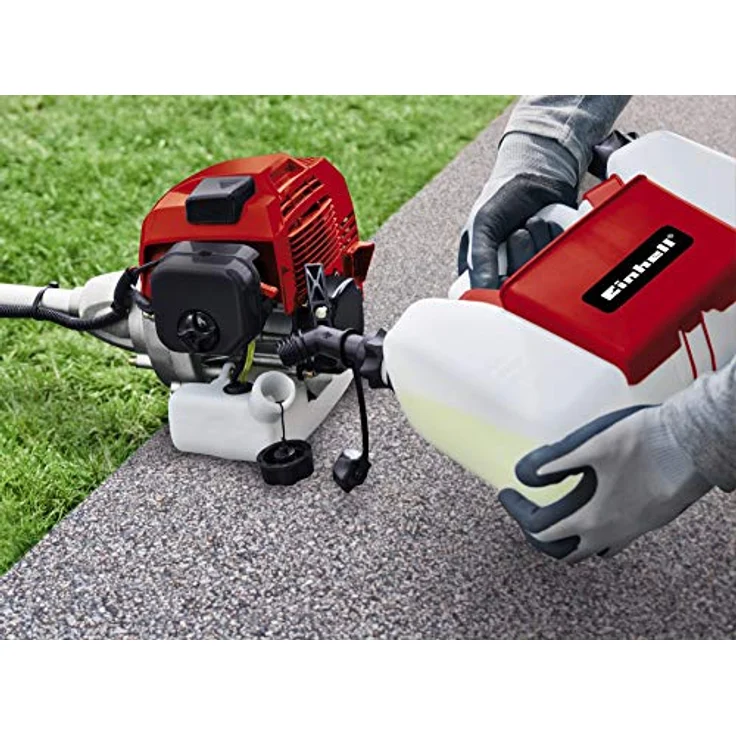 Einhell Benzin Sense GC-BC 52 I AS (1,5 kW, vibrationsarmer 2-Takt-Motor, Quick Start, inkl. 3-Zahn-Messer und Doppelfadenspule mit Tippautomatik) – Bild 4