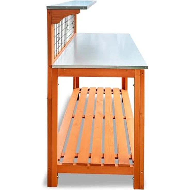 Pflanztisch mit verzinkter Arbeitsplatte, 101 x 55 x 117 cm - Habau – Bild 2
