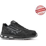 U-Power RL20013 U-Power Carbon S3 SRC Arbeitsschuh, Sicherheitshalbschuh aus Nubukleder, Aluminium-Schutzkappe, rutschhemmend - Schwarz