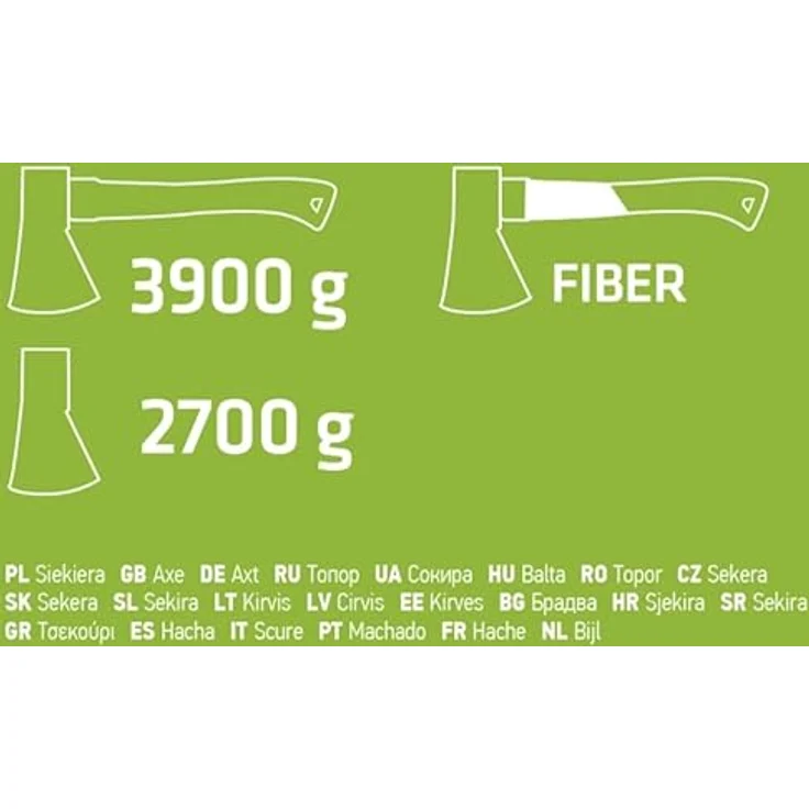 VERTO Spalthammer 2700g, Fiberglasstiel – Bild 6