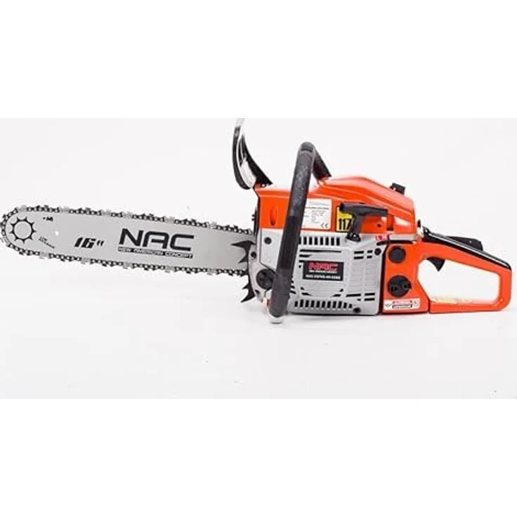NAC CST45-40-02AC, Benzin Kettensäge mit 45cc Motor, 40cm Schnittlänge, orange – Bild 1