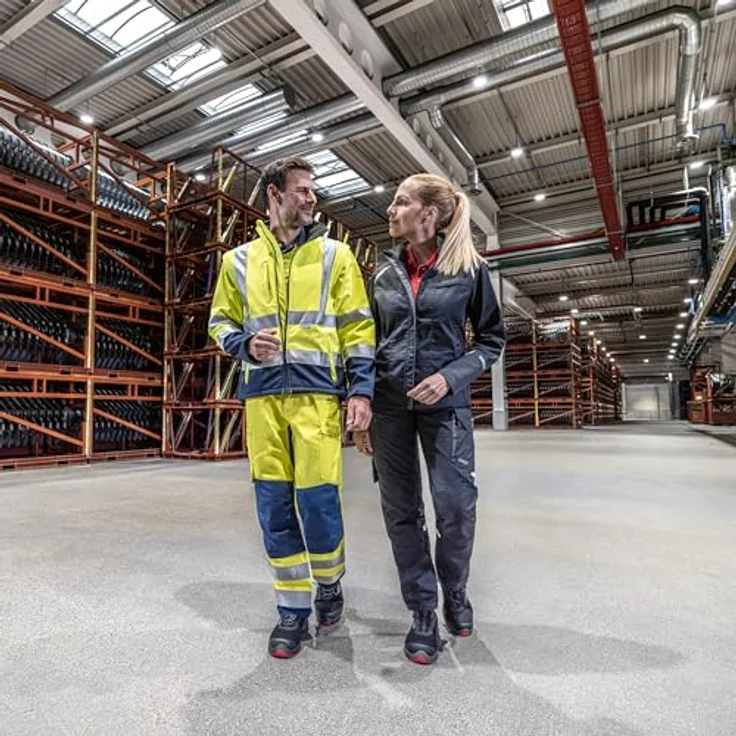 UVEX Herren-Softshelljacke uvex protection flash, Warnschutzkleidung, Größe XL – Bild 7