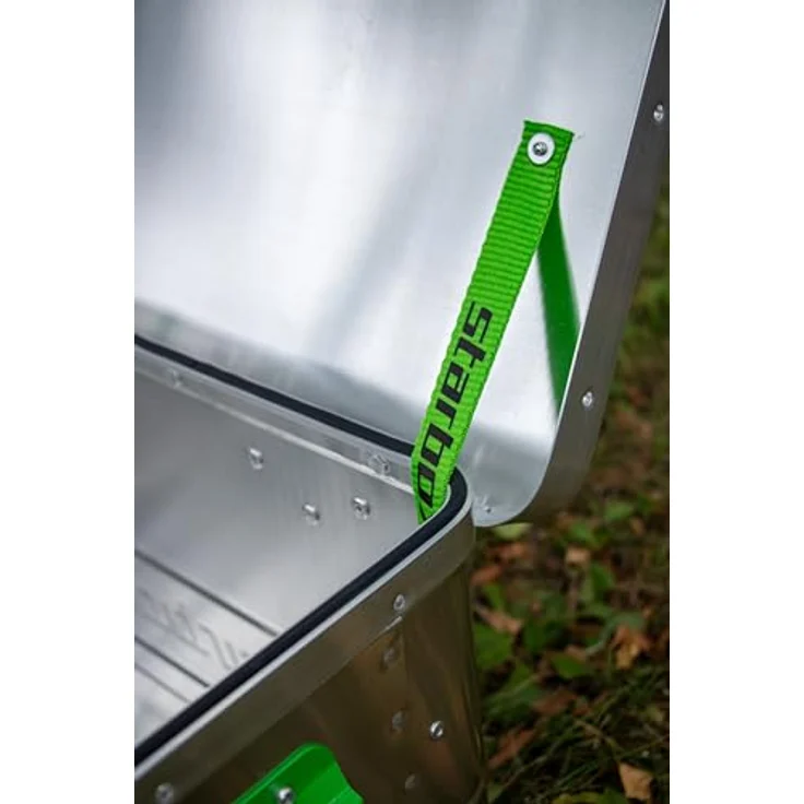 ALUTEC Aluminiumbox Starbox 140 (Inhalt 140 l, Innenmaße (LxBxH) 900 x 495 x 367 mm, staub-/spritzwassergeschützt, inkl. Fanbänder, Werkzeugbox, Aufbewahrungskiste, Gewicht 5,8 kg) 26140 – Bild 4