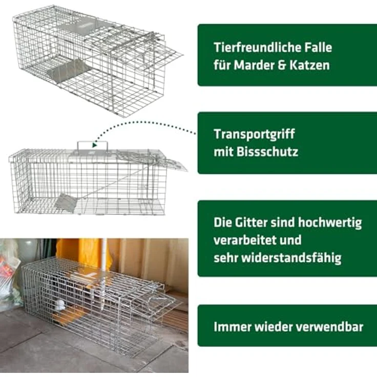 GARDIGO Katzen-Marder-Lebendfalle – Bild 3