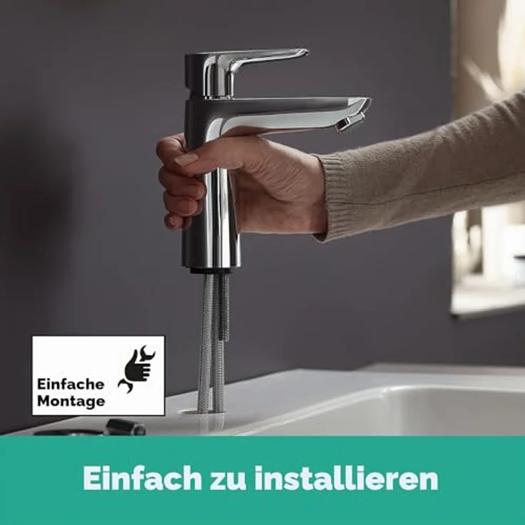 hansgrohe Talis E 110 Spültischarmatur, Normalstrahl mit AirPower, EcoSmart, QuickClean, Höhe 162 mm, Chrom – Bild 10