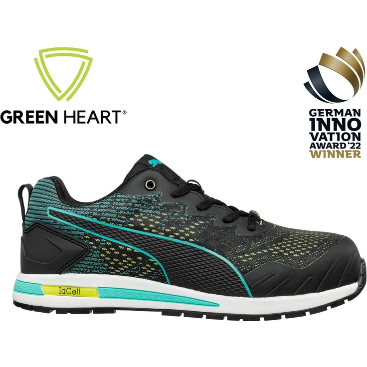 PUMA Safety VIVID LOW Arbeitsschuh, recyceltes Obermaterial, blau – Bild 1