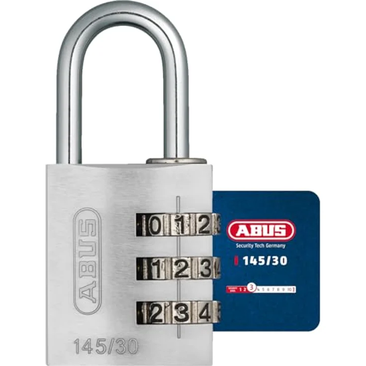 ABUS Aluminium-Zahlenschloss 145-30, silber, 46620 – Bild 2